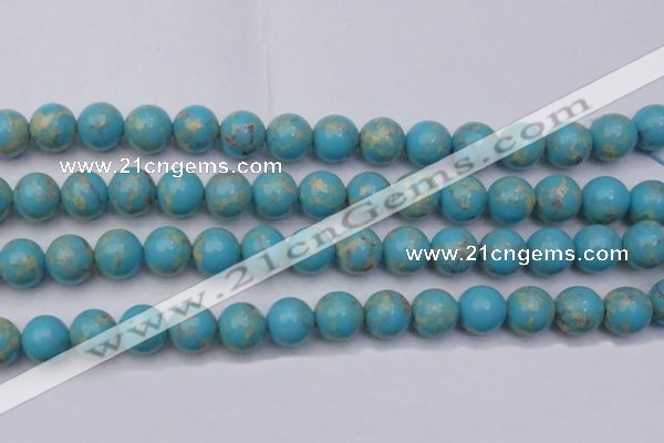 CDE2062 15.5 inches 18mm round dyed sea sediment jasper beads