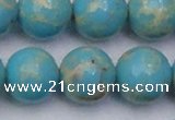 CDE2063 15.5 inches 20mm round dyed sea sediment jasper beads