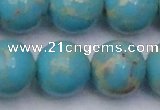 CDE2064 15.5 inches 22mm round dyed sea sediment jasper beads