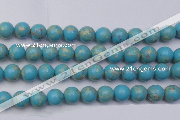 CDE2064 15.5 inches 22mm round dyed sea sediment jasper beads