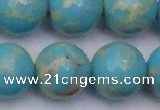 CDE2065 15.5 inches 24mm round dyed sea sediment jasper beads