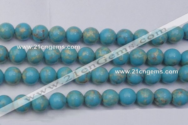 CDE2065 15.5 inches 24mm round dyed sea sediment jasper beads