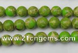 CDE2066 15.5 inches 4mm round dyed sea sediment jasper beads