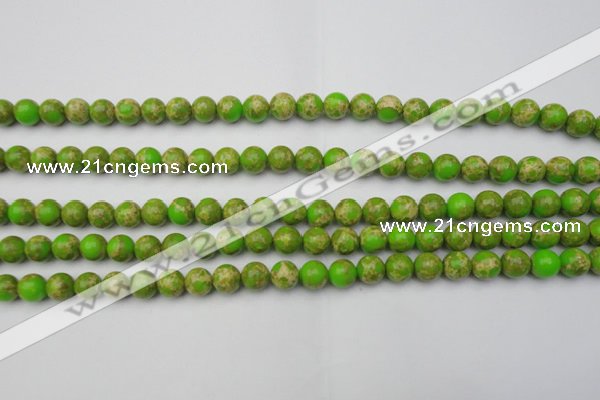 CDE2066 15.5 inches 4mm round dyed sea sediment jasper beads