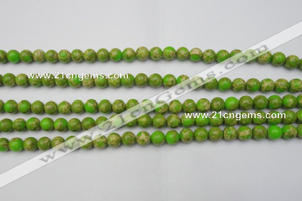 CDE2067 15.5 inches 6mm round dyed sea sediment jasper beads