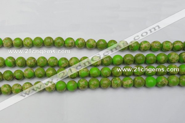 CDE2068 15.5 inches 8mm round dyed sea sediment jasper beads