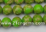 CDE2069 15.5 inches 10mm round dyed sea sediment jasper beads