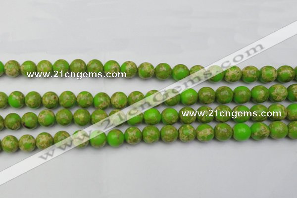 CDE2069 15.5 inches 10mm round dyed sea sediment jasper beads