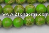 CDE2070 15.5 inches 12mm round dyed sea sediment jasper beads