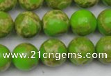 CDE2071 15.5 inches 14mm round dyed sea sediment jasper beads