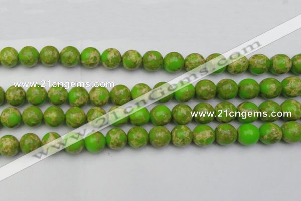 CDE2071 15.5 inches 14mm round dyed sea sediment jasper beads