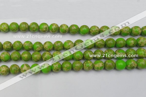 CDE2072 15.5 inches 16mm round dyed sea sediment jasper beads