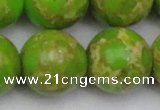 CDE2076 15.5 inches 24mm round dyed sea sediment jasper beads