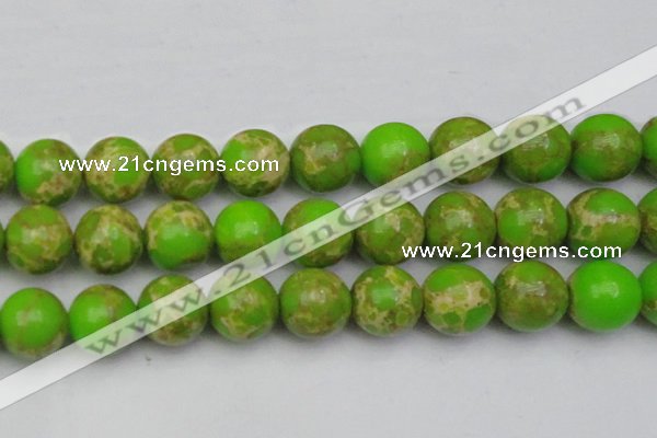 CDE2076 15.5 inches 24mm round dyed sea sediment jasper beads