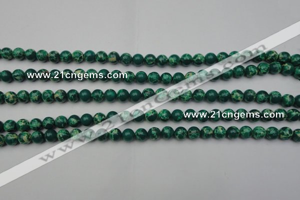 CDE2077 15.5 inches 4mm round dyed sea sediment jasper beads