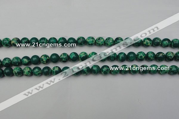 CDE2079 15.5 inches 8mm round dyed sea sediment jasper beads