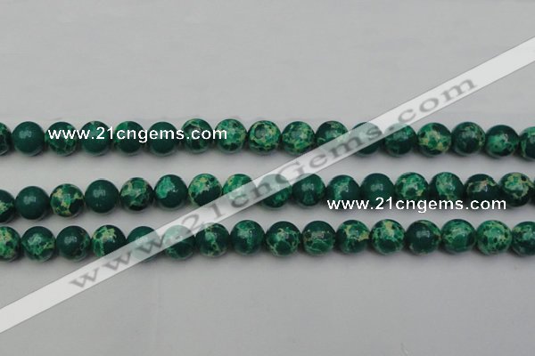 CDE2080 15.5 inches 10mm round dyed sea sediment jasper beads