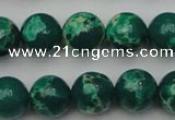 CDE2081 15.5 inches 12mm round dyed sea sediment jasper beads