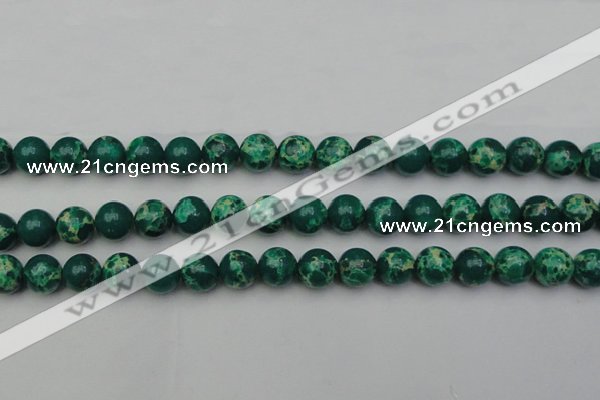 CDE2081 15.5 inches 12mm round dyed sea sediment jasper beads