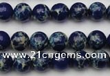 CDE2089 15.5 inches 6mm round dyed sea sediment jasper beads