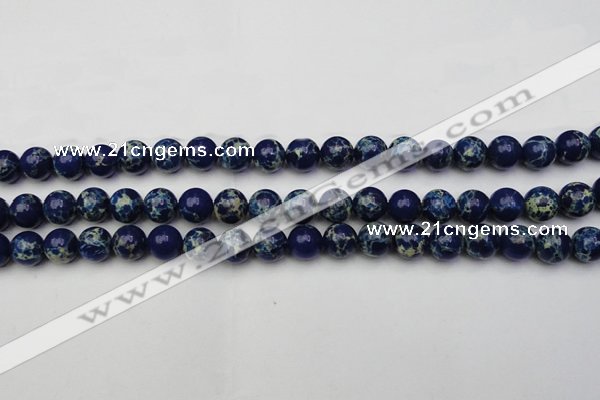 CDE2091 15.5 inches 10mm round dyed sea sediment jasper beads