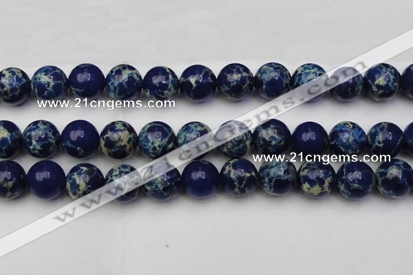 CDE2096 15.5 inches 20mm round dyed sea sediment jasper beads