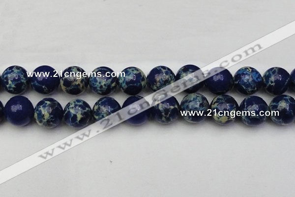 CDE2097 15.5 inches 22mm round dyed sea sediment jasper beads