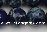 CDE2098 15.5 inches 24mm round dyed sea sediment jasper beads