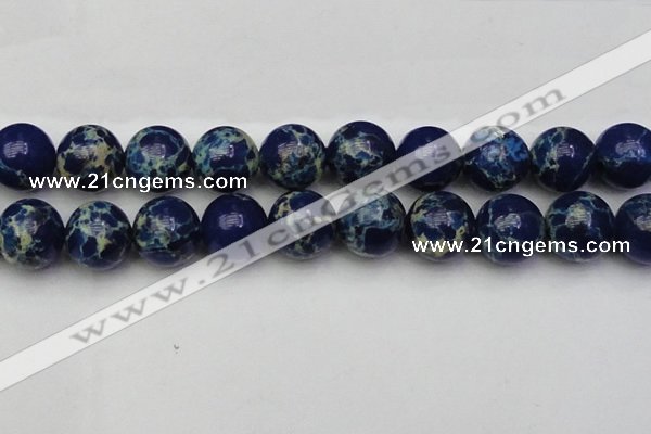 CDE2098 15.5 inches 24mm round dyed sea sediment jasper beads