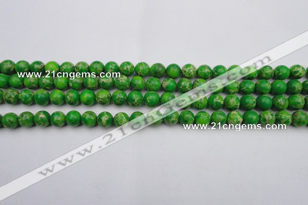 CDE2220 15.5 inches 4mm round dyed sea sediment jasper beads