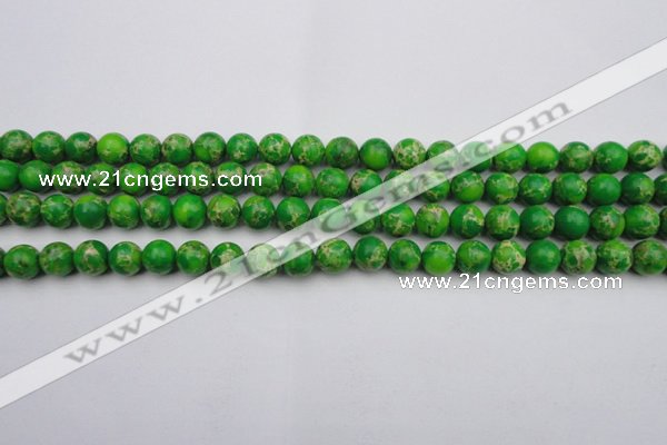 CDE2221 15.5 inches 6mm round dyed sea sediment jasper beads