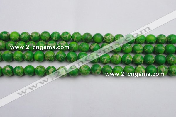 CDE2223 15.5 inches 10mm round dyed sea sediment jasper beads