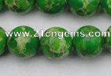 CDE2225 15.5 inches 14mm round dyed sea sediment jasper beads