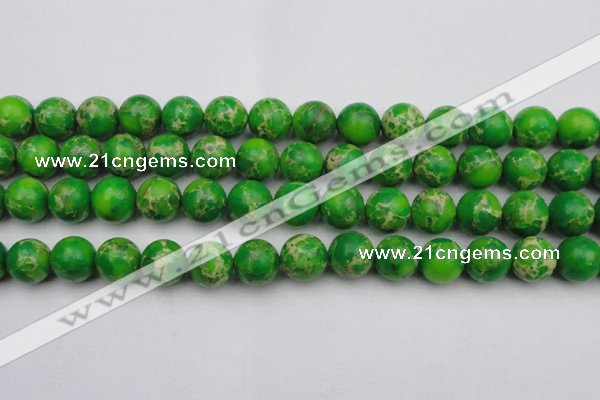 CDE2225 15.5 inches 14mm round dyed sea sediment jasper beads