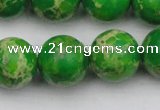 CDE2226 15.5 inches 16mm round dyed sea sediment jasper beads