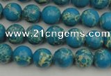 CDE2231 15.5 inches 4mm round dyed sea sediment jasper beads