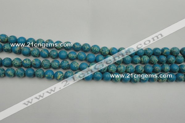 CDE2231 15.5 inches 4mm round dyed sea sediment jasper beads