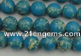 CDE2232 15.5 inches 6mm round dyed sea sediment jasper beads