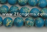 CDE2233 15.5 inches 8mm round dyed sea sediment jasper beads