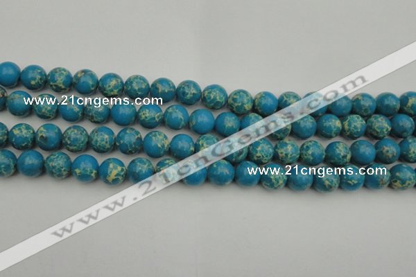 CDE2234 15.5 inches 10mm round dyed sea sediment jasper beads