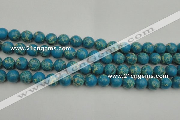 CDE2235 15.5 inches 12mm round dyed sea sediment jasper beads