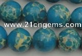 CDE2236 15.5 inches 14mm round dyed sea sediment jasper beads