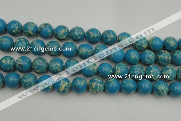 CDE2238 15.5 inches 18mm round dyed sea sediment jasper beads