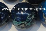 CDE224 15.5 inches 24mm round dyed sea sediment jasper beads
