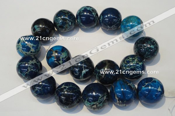 CDE224 15.5 inches 24mm round dyed sea sediment jasper beads