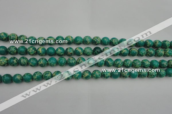 CDE2242 15.5 inches 4mm round dyed sea sediment jasper beads