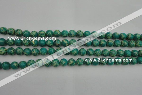 CDE2243 15.5 inches 6mm round dyed sea sediment jasper beads