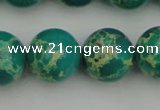 CDE2248 15.5 inches 16mm round dyed sea sediment jasper beads