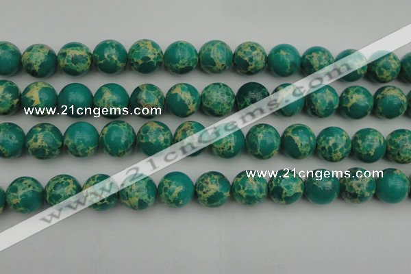 CDE2248 15.5 inches 16mm round dyed sea sediment jasper beads