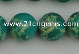 CDE2249 15.5 inches 18mm round dyed sea sediment jasper beads